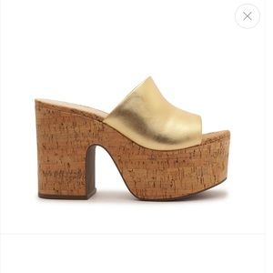 Dalle Cutout Metallic Leather Sandal